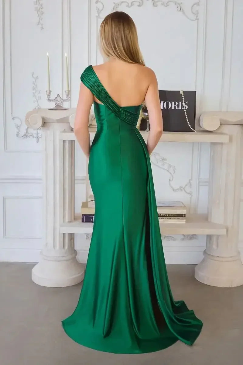 MAURA GOWN - DRAPED ONE SHOULDER DRESS