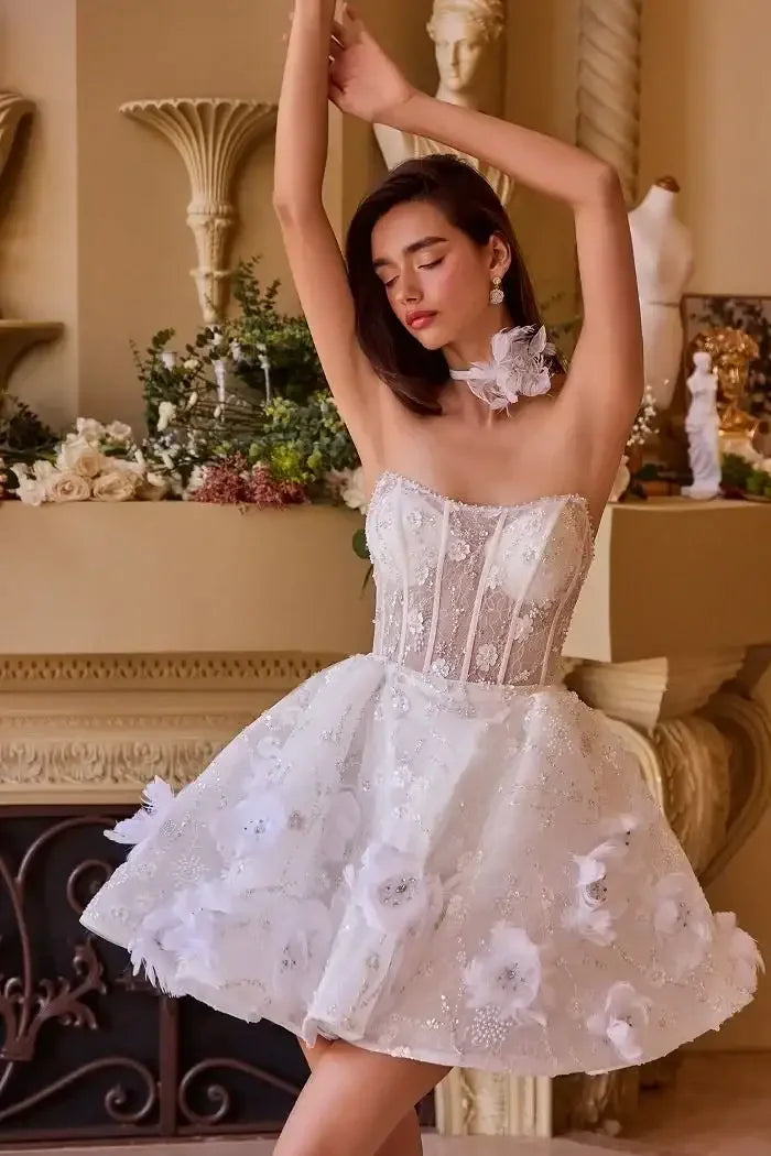 WL025 - Wedding Midi Dress & Choker - Andrea & Leo