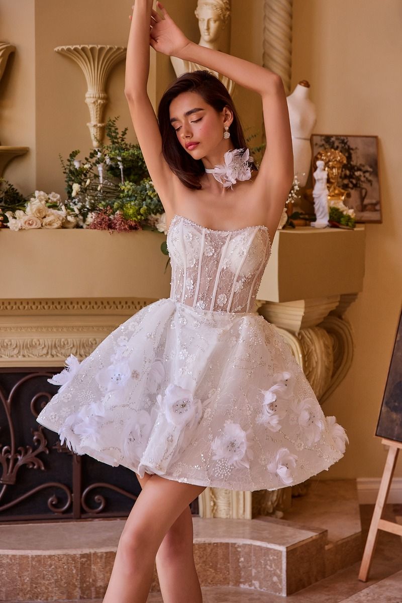 WL025 - Wedding Midi Dress & Choker - Andrea & Leo | Lady Black Tie WL025 - Wedding Midi Dress & Choker - Andrea & Leo | Lady Black Tie