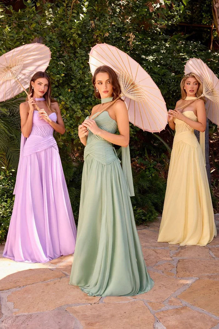 Ready to go to Prom wearing Chiffon Dresses from Lady Black Tie collections