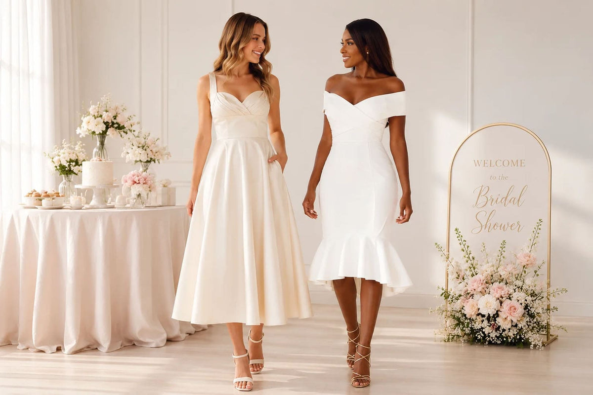 White Bridal Shower Dresses vs Ivory: Which Is Better?