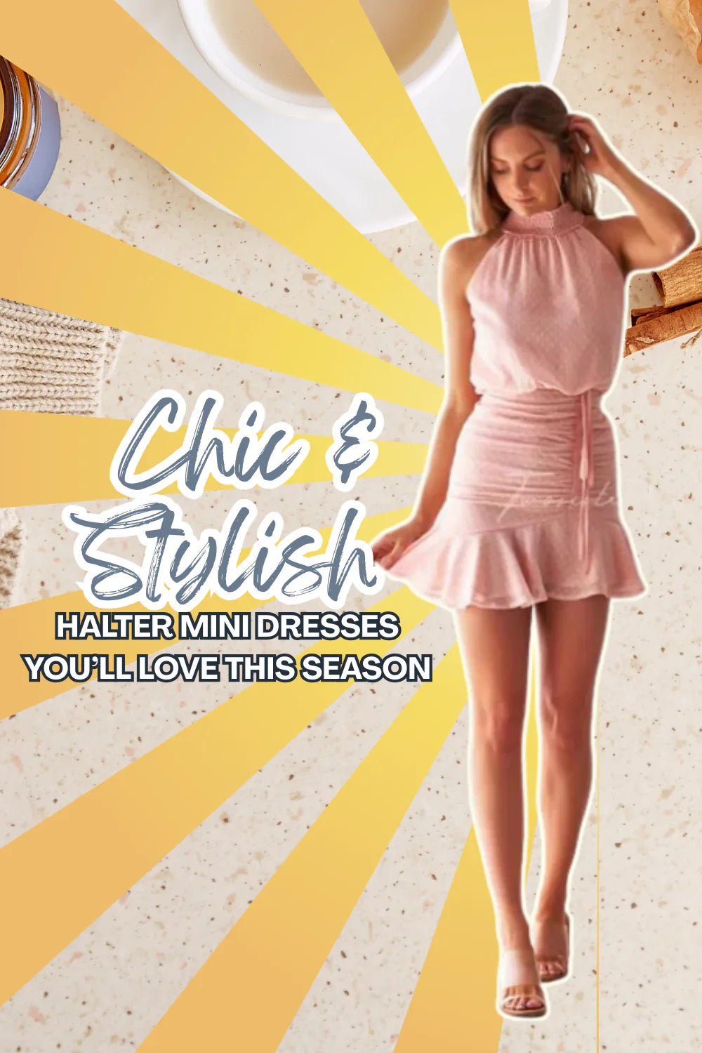 Chic & Stylish Halter Mini Dresses You’ll Love This Season