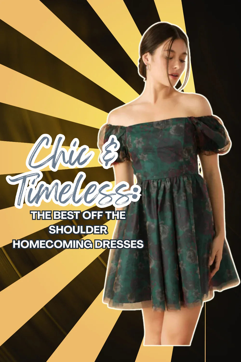 Chic & Timeless: The Best Off the Shoulder Homecoming Dresses