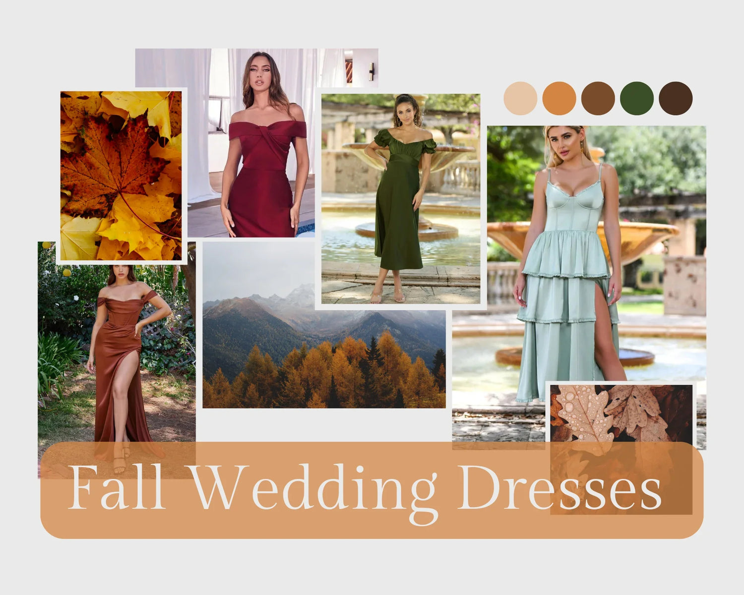 Fall Color Choices for Bridesmaids and Wedding Guests | Lady Black Tie Fall Color Choices for Bridesmaids and Wedding Guests | Lady Black Tie