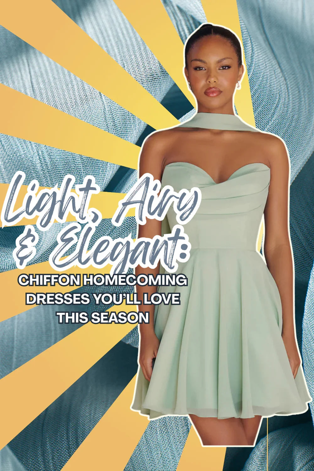 Light, Airy & Elegant: Chiffon Homecoming Dresses You’ll Love This Season