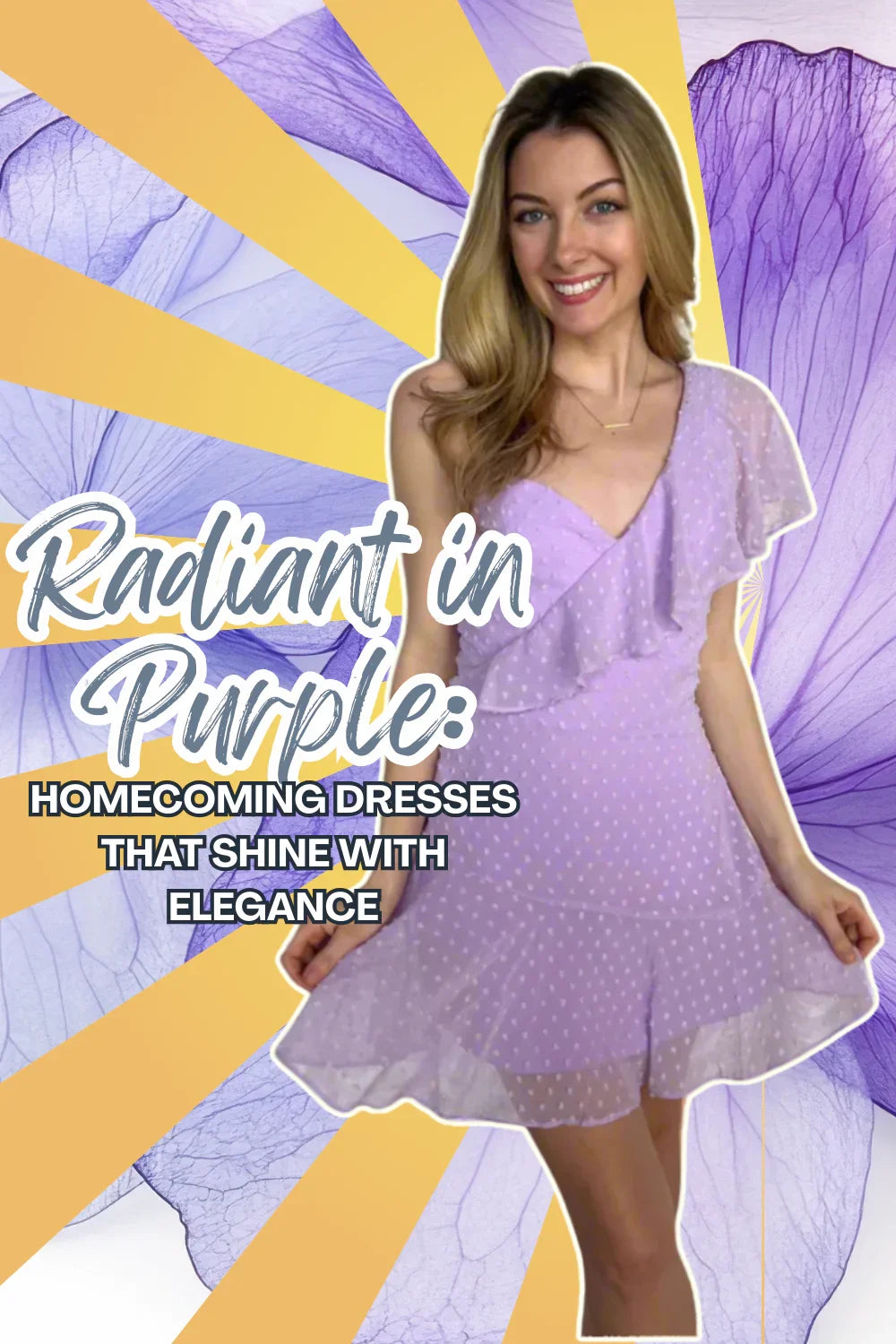 Radiant in Purple: Homecoming Dresses That Shine with Elegance