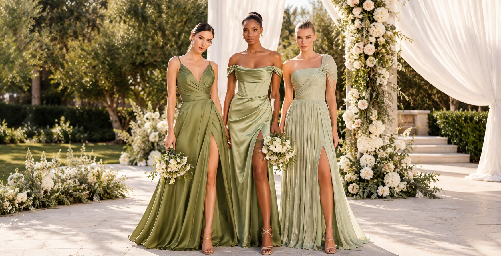 Sage Green Bridesmaid Dresses