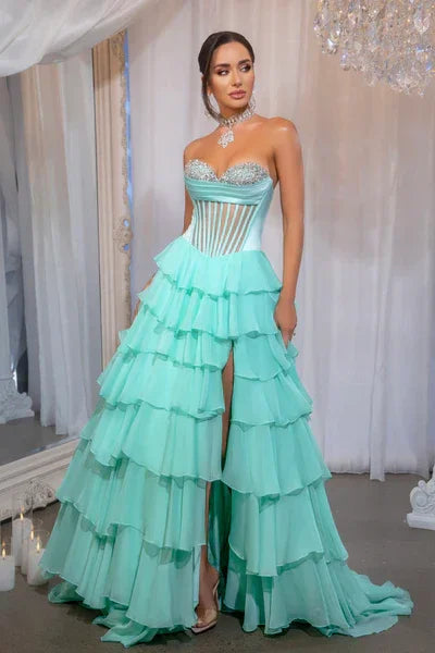 Tiered Prom Dresses