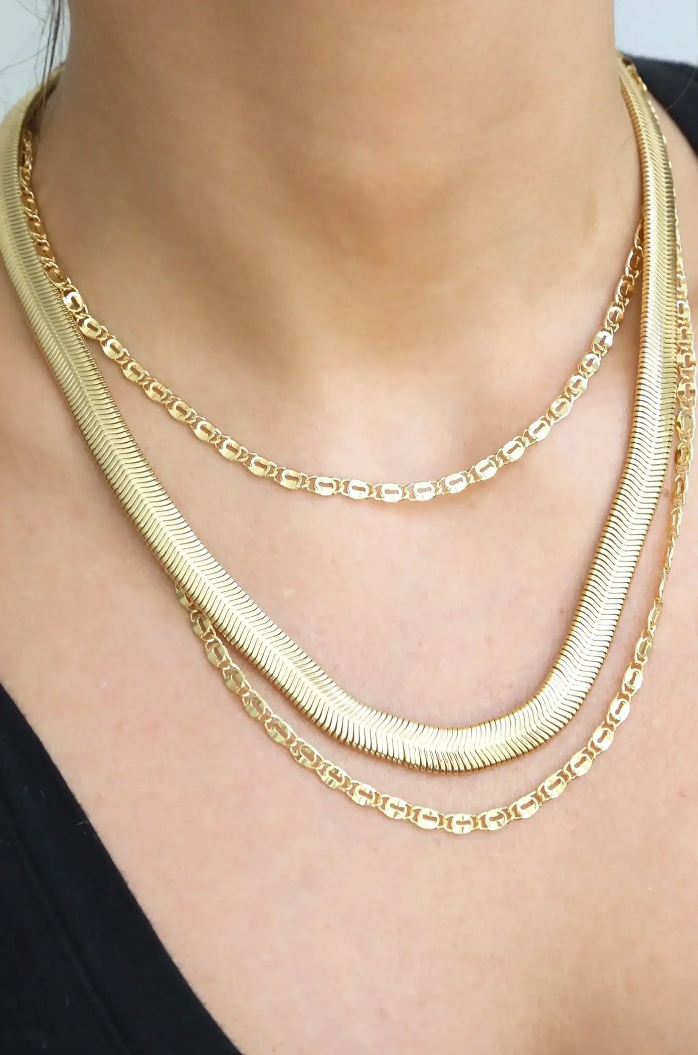 Supreme Mixed Chain Layered Necklace