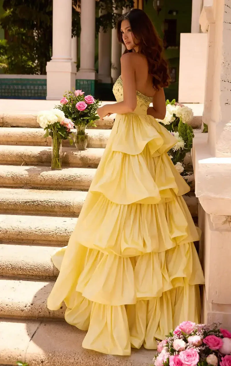 26417 - Ava Presley - Strapless Taffeta Ball Gown