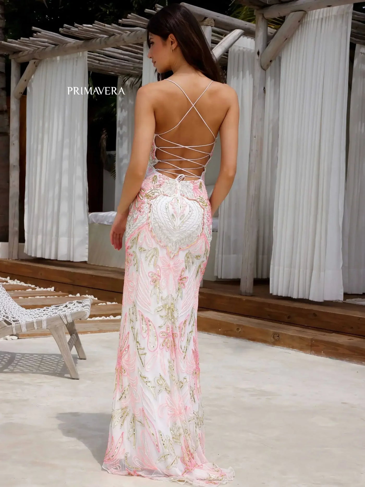 4156 - Primavera - Vintage Inspired Beaded Gown