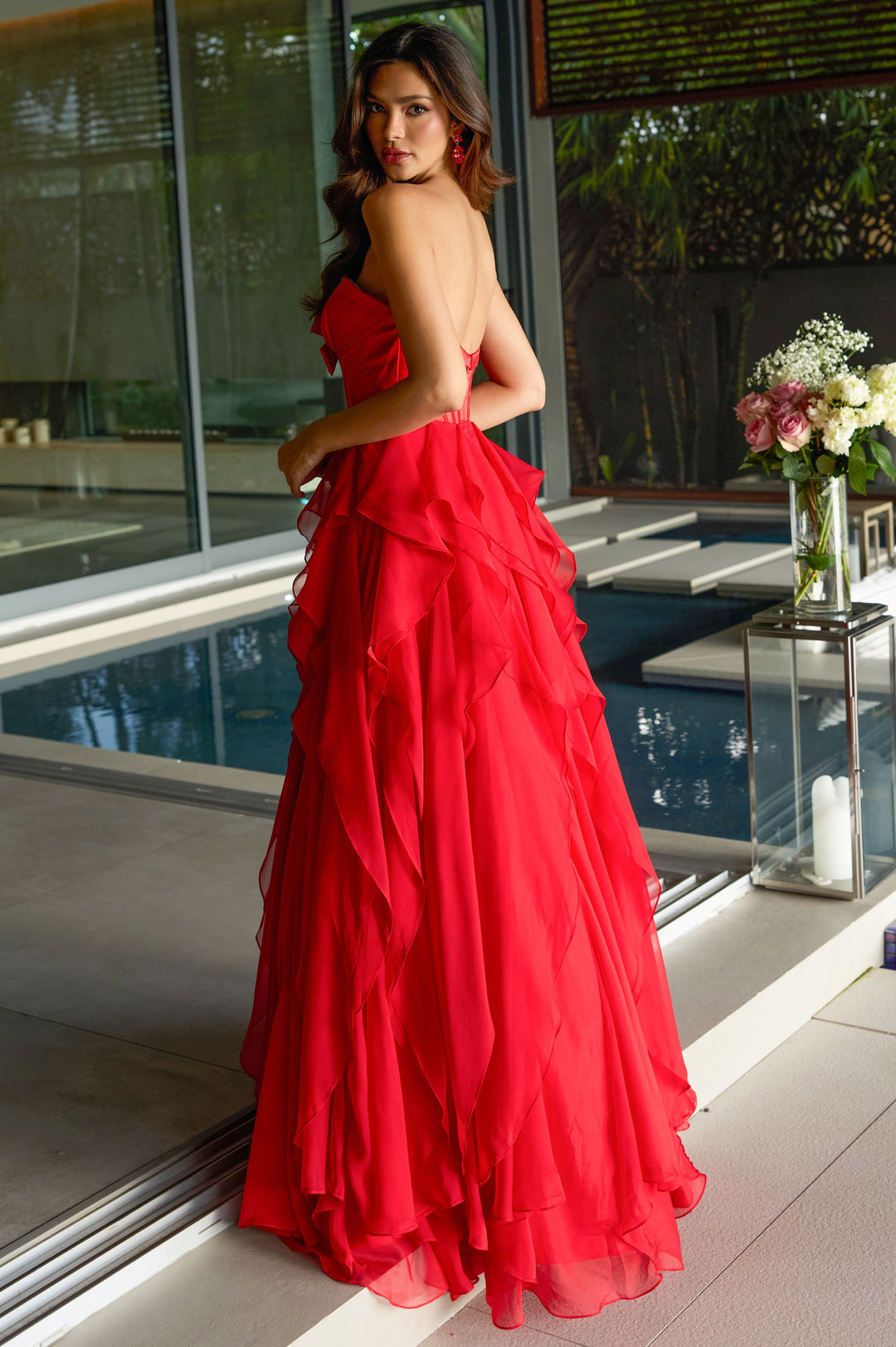 42209 - Ava Presley - A-Line Ruffle Gown | Lady Black Tie 42209 - Ava Presley - A-Line Ruffle Gown | Lady Black Tie