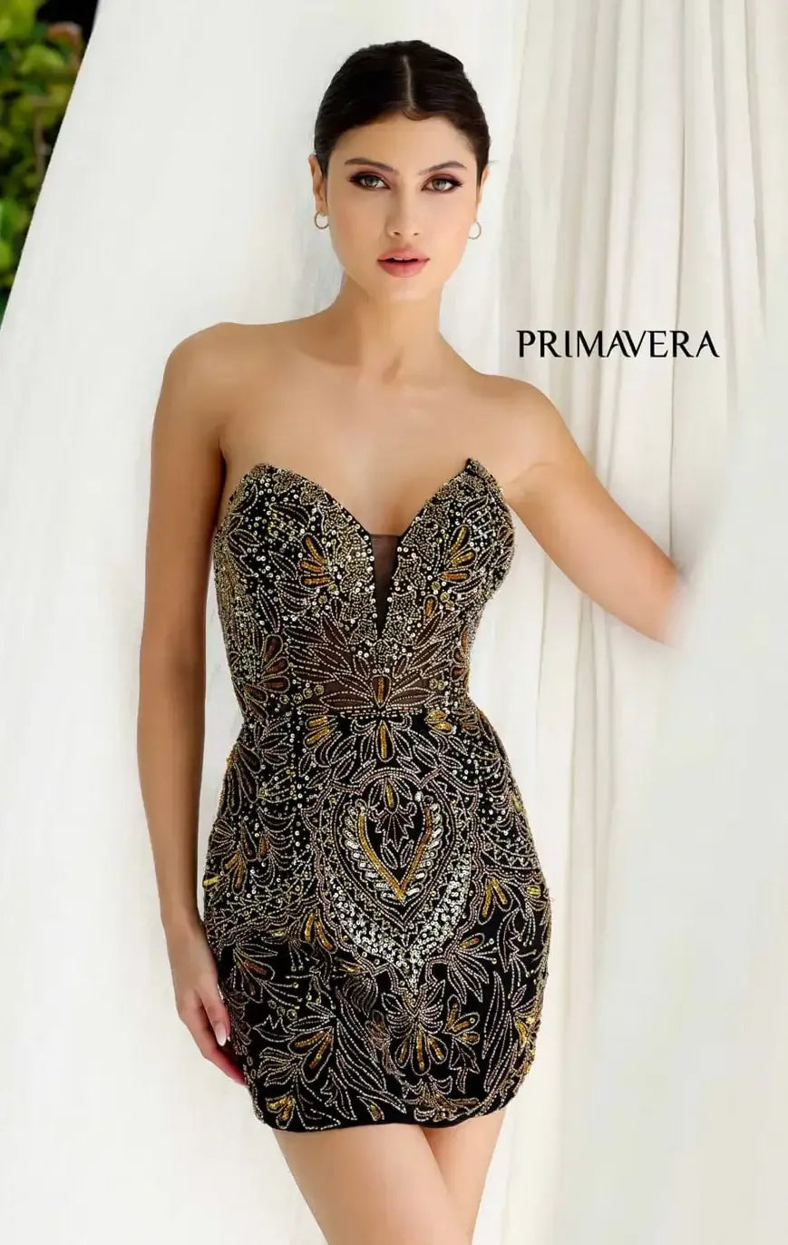 4226 - Primavera - Art Deco-Inspired Beaded Mini Dress