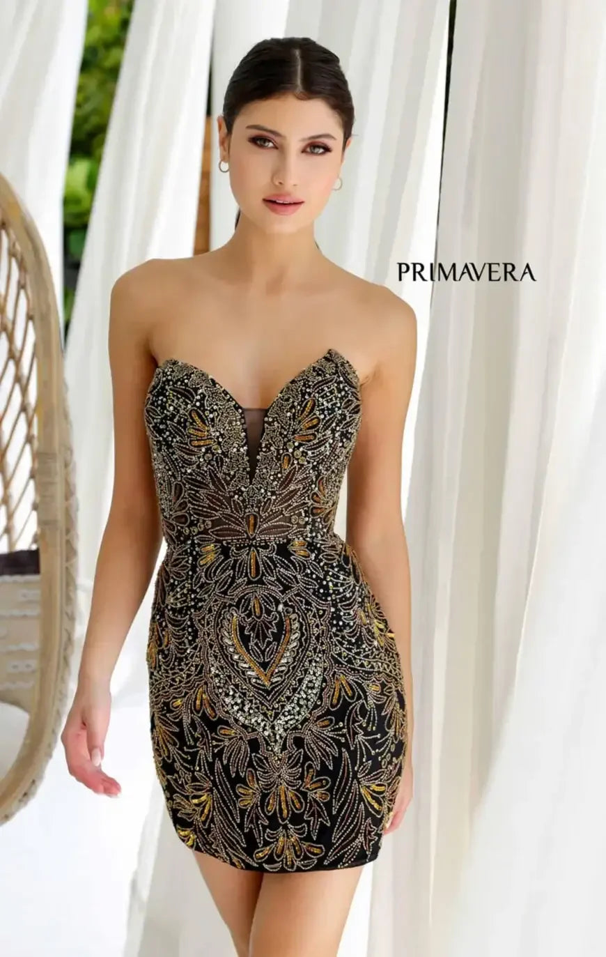 4226 - Primavera - Art Deco-Inspired Beaded Mini Dress