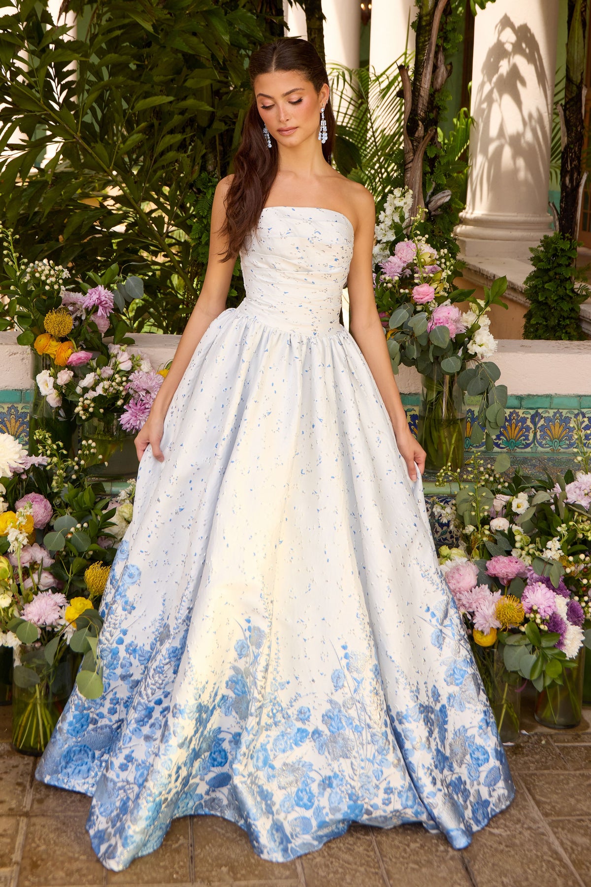 Ava Presley 42540 in Light Blue, front view | Lady Black Tie