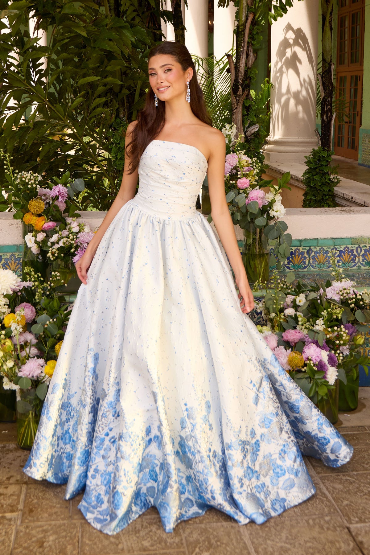 Ava Presley 42540 in Light Blue, front view | Lady Black Tie