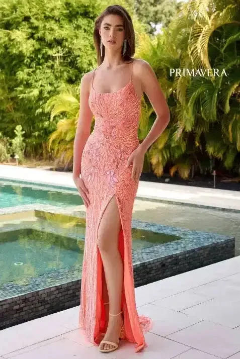 4319 - Primavera - Long Beaded Dress