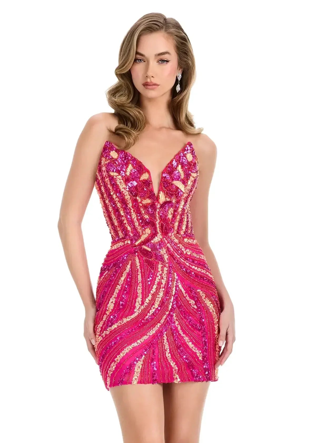 4500 - Orange/Raspberry - ASHLEYlauren