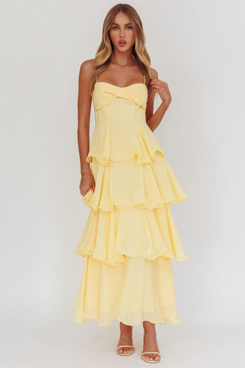 Yellow Dresses - Satin, Mustard & Lemon Yellow Styles Yellow Dresses - Satin, Mustard & Lemon Yellow Styles