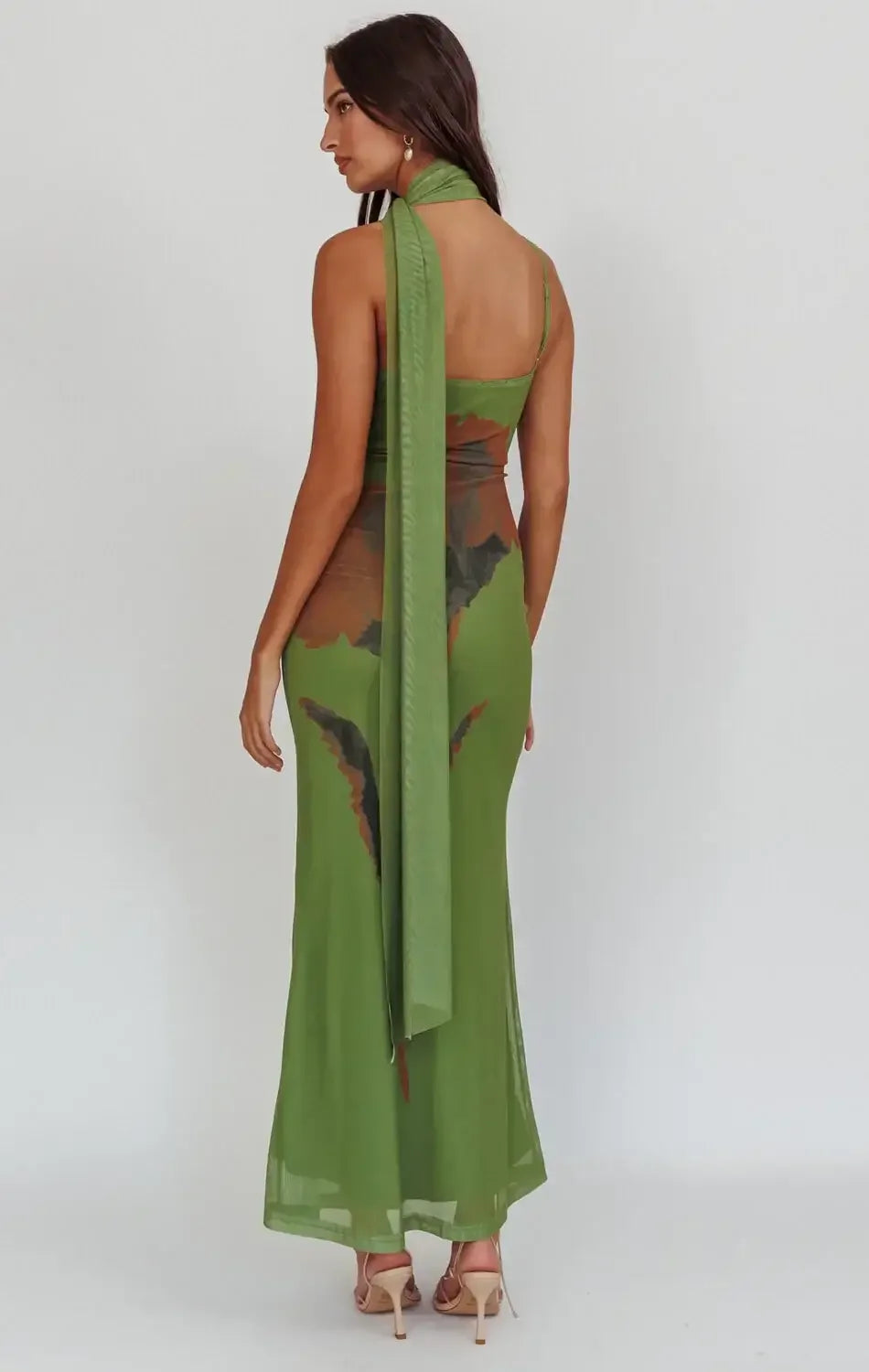 RUE MAXI DRESS - GREEN FLORAL