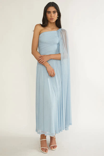 Bristol Shimmer Maxi Dress - Blue