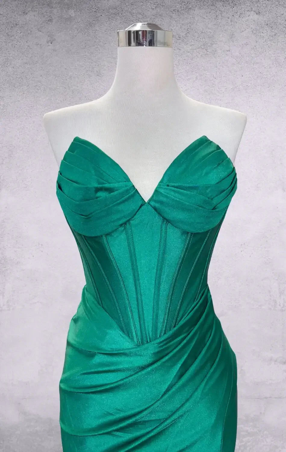 KNOX MINI DRESS - STRAPLESS SATIN COCKTAIL DRESS