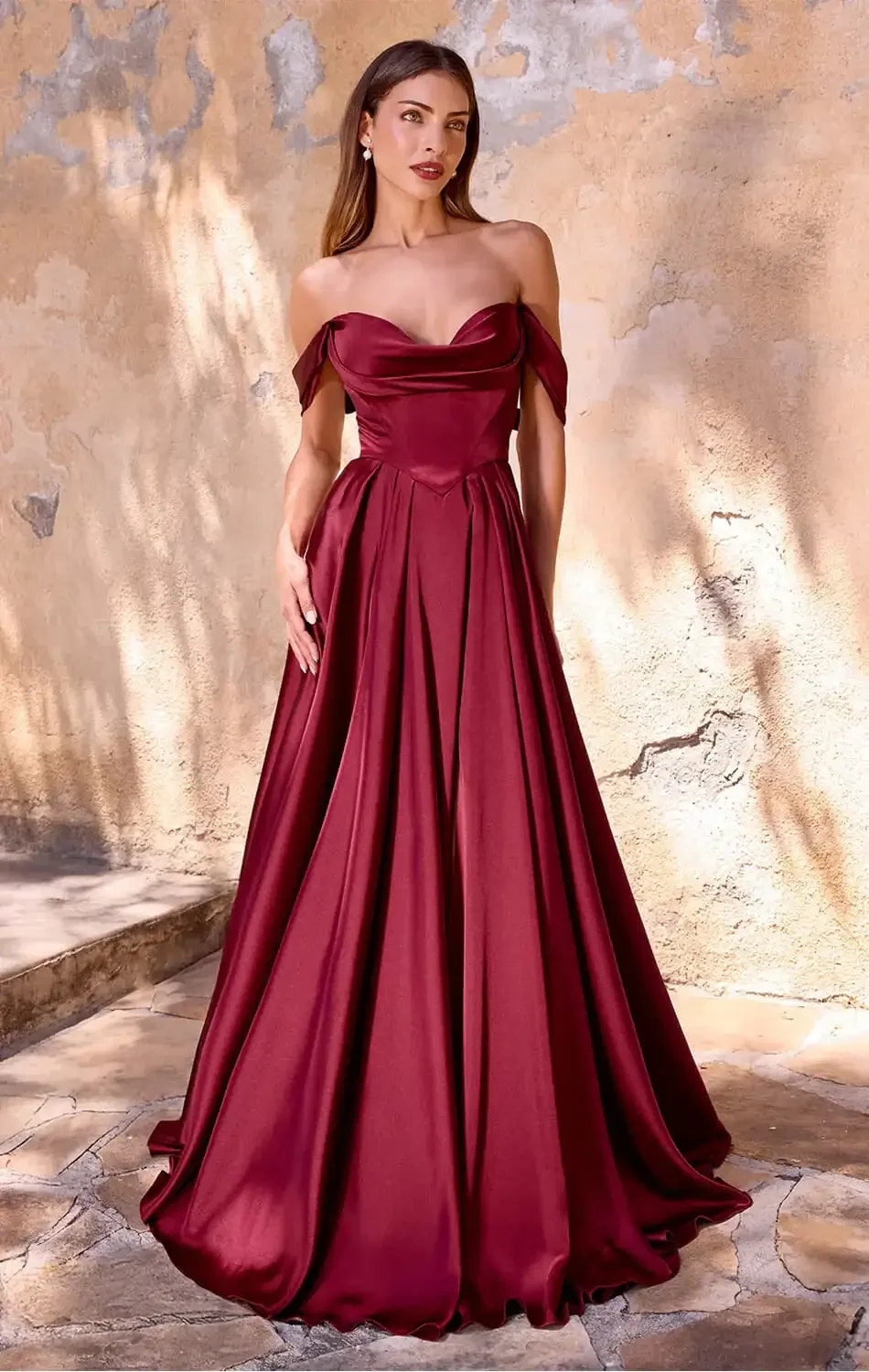 BELINDA GOWN - A-LINE DRESS WITH CORSET BACK