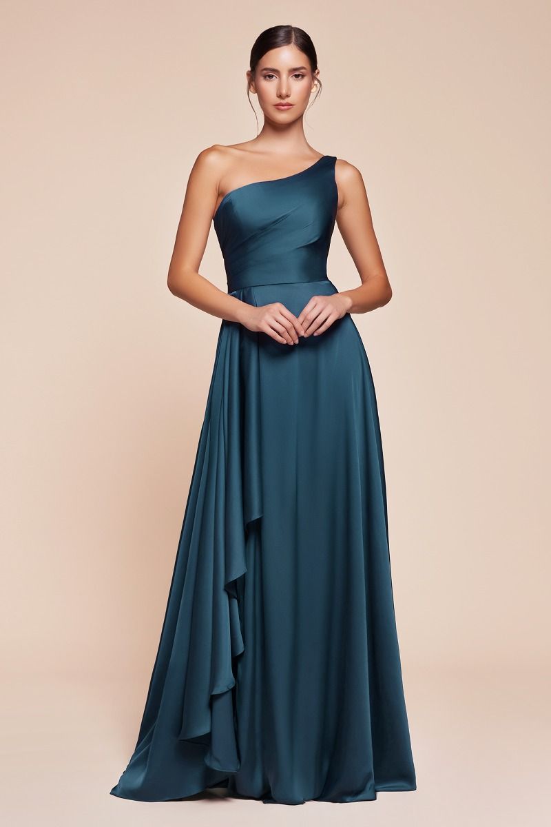 MIRANDA GOWN - ONE SHOULDER SOFT SATIN A-LINE DRESS | Lady Black Tie MIRANDA GOWN - ONE SHOULDER SOFT SATIN A-LINE DRESS | Lady Black Tie