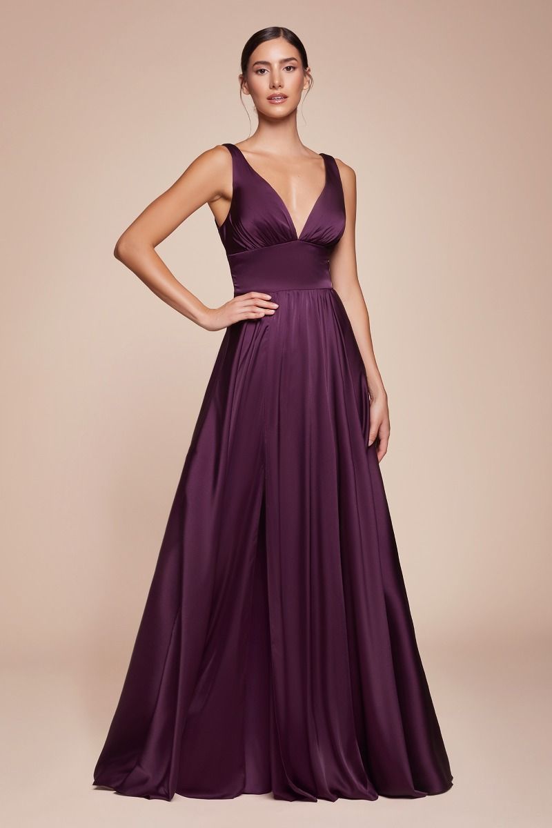 Kinsley Gown - Soft Satin A-line Dress