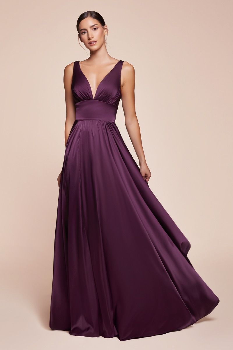 Kinsley Gown - Soft Satin A-line Dress