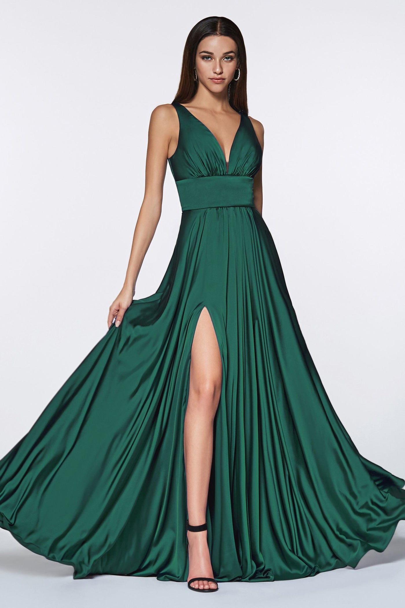 Kinsley Gown - Soft Satin A-line Dress