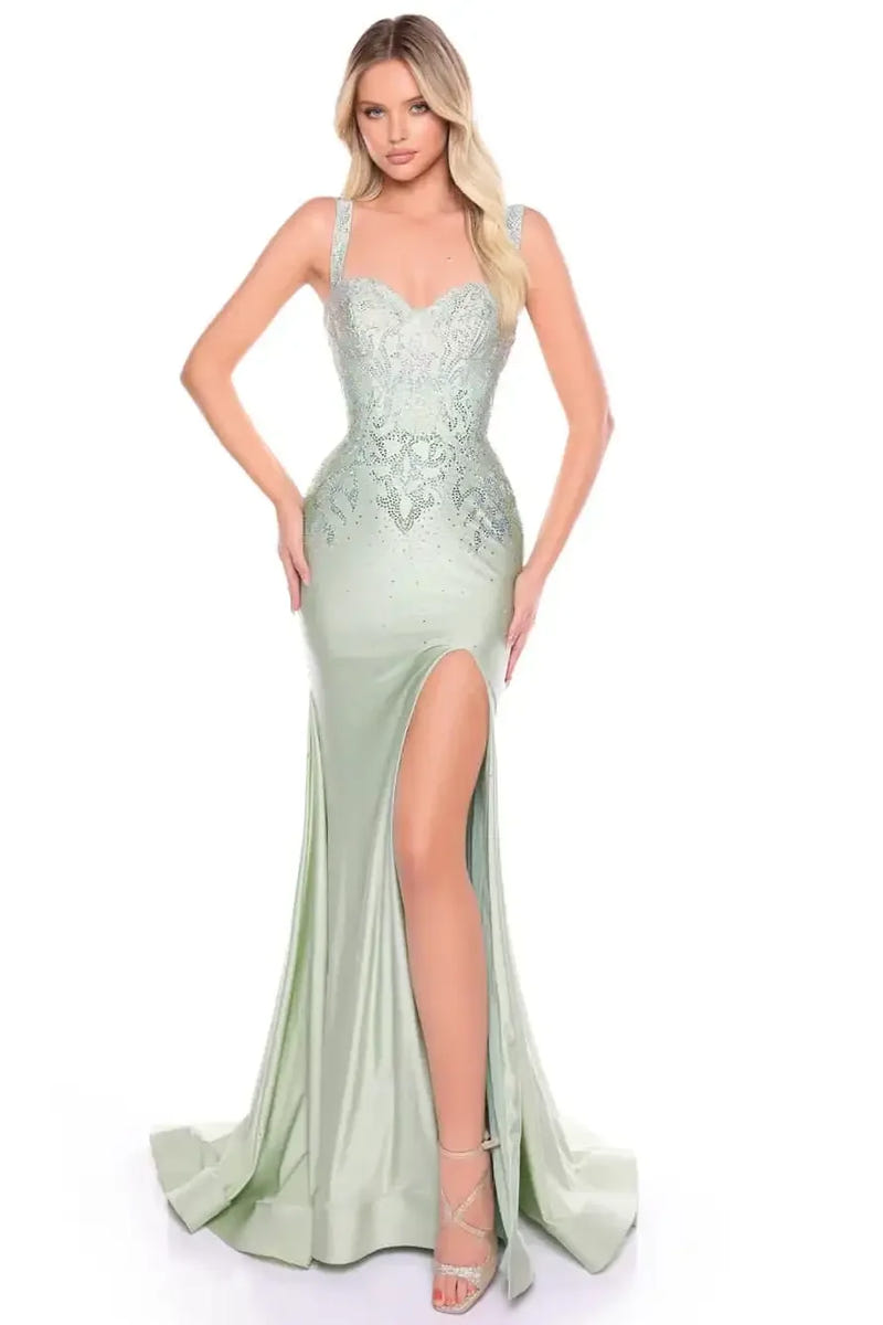 88101 - Amarra - Fitted Hot Stone Dress With Sweetheart Neckline