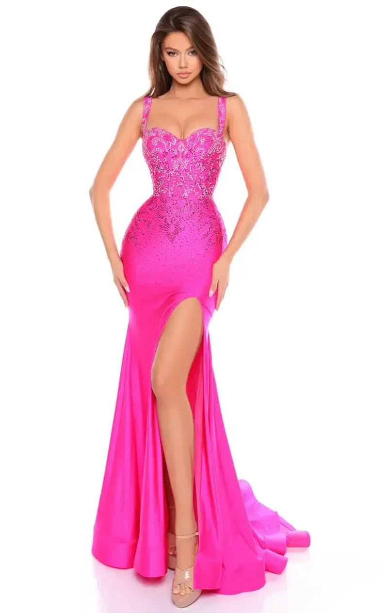 88101 - Amarra - Fitted Hot Stone Dress With Sweetheart Neckline