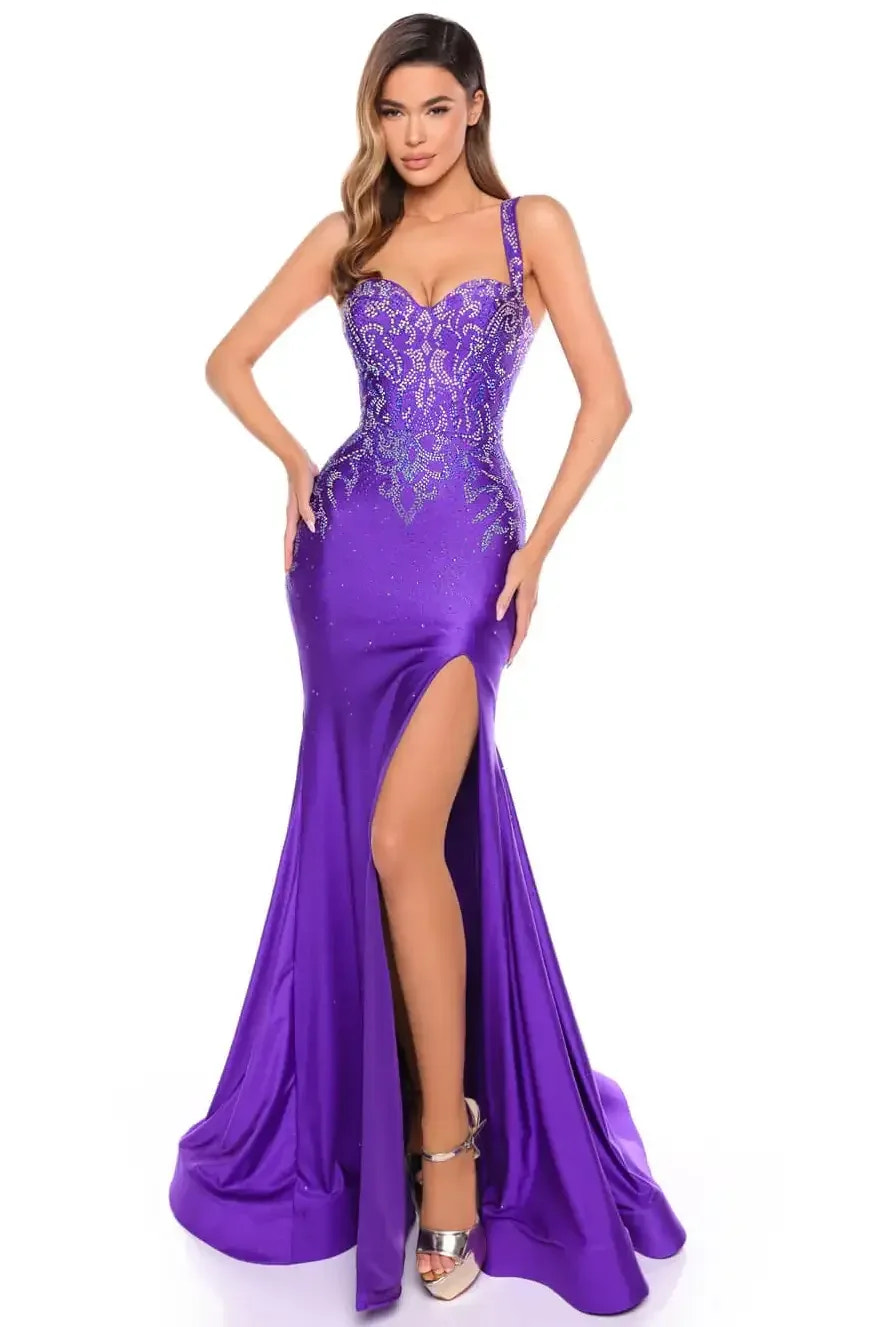 88101 - Amarra - Fitted Hot Stone Dress With Sweetheart Neckline
