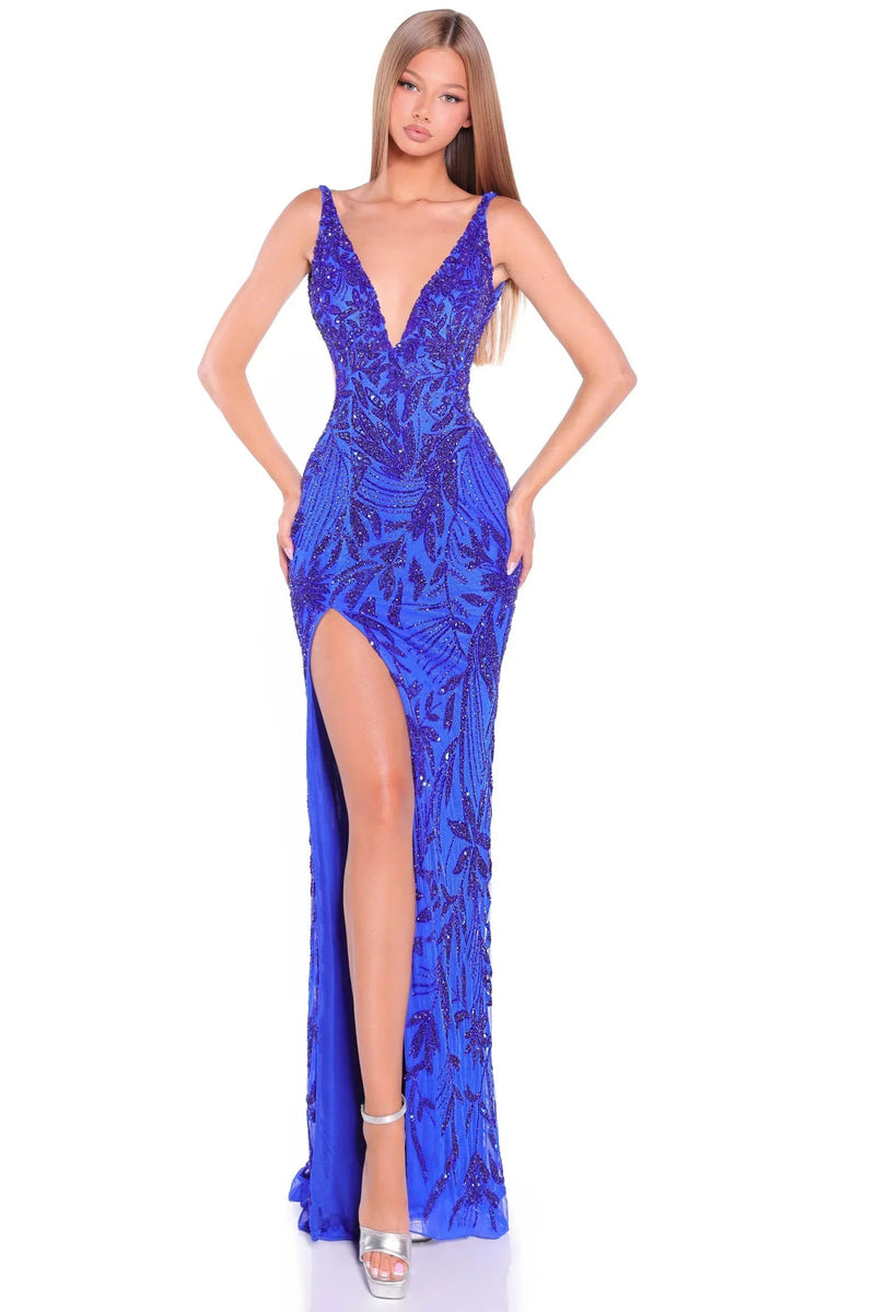 89179 - Amarra - Halter Sequin Evening Gown