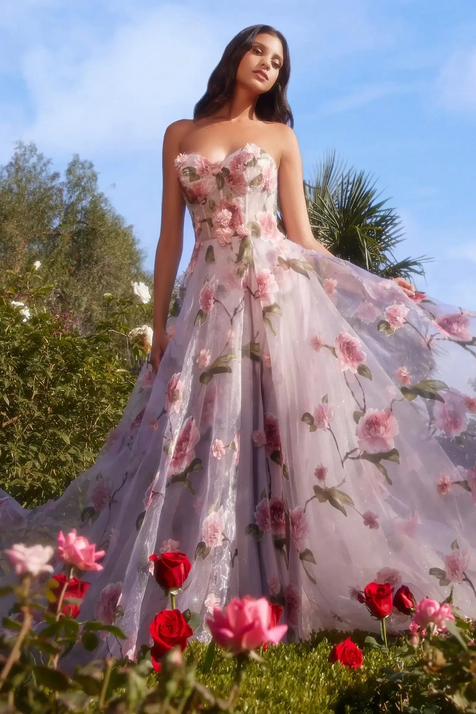 organza princess dress Girls Organza Ruffled Gown by Tiffany Princess 13790 8 / Multi