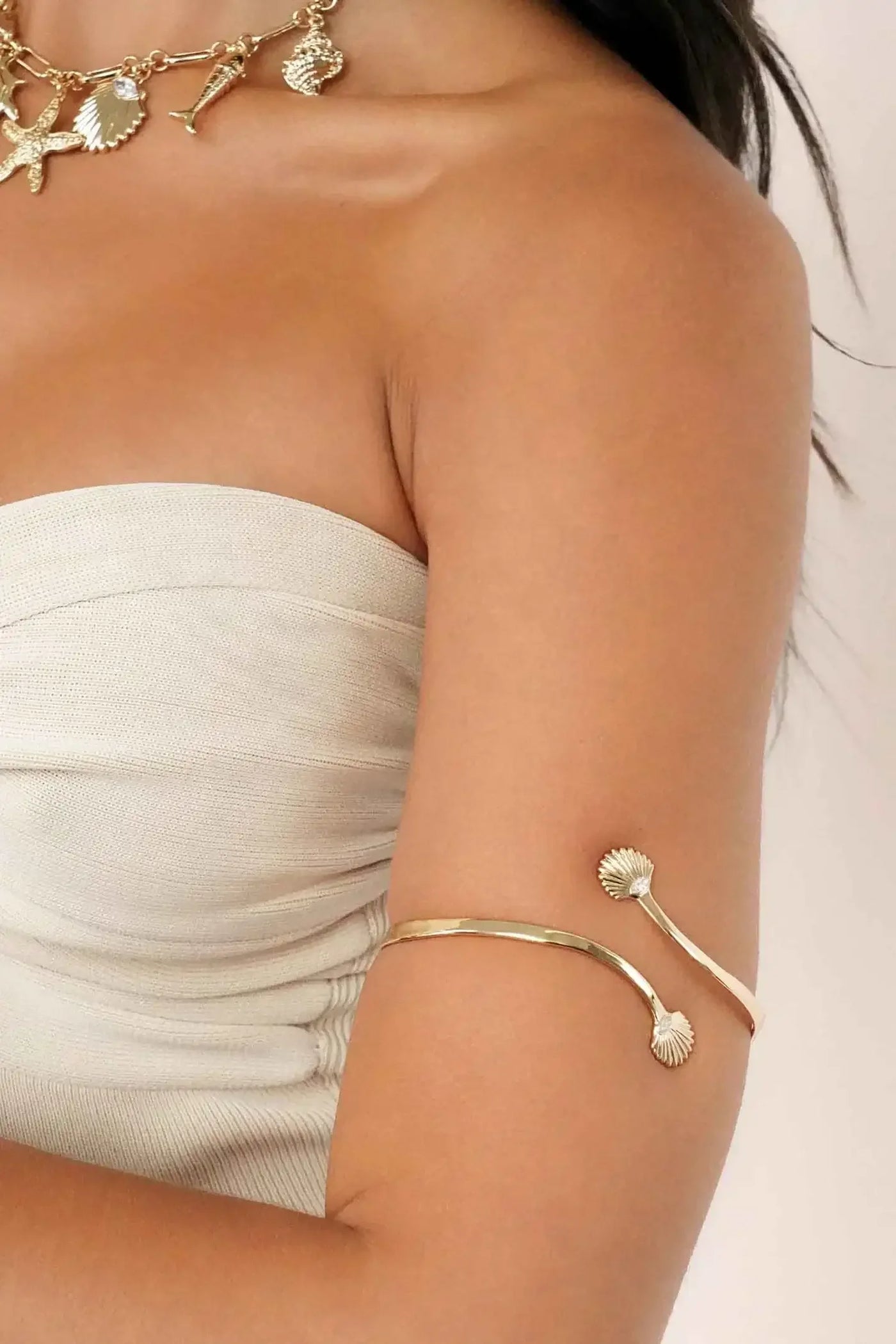 Santorini Shell Arm Cuff