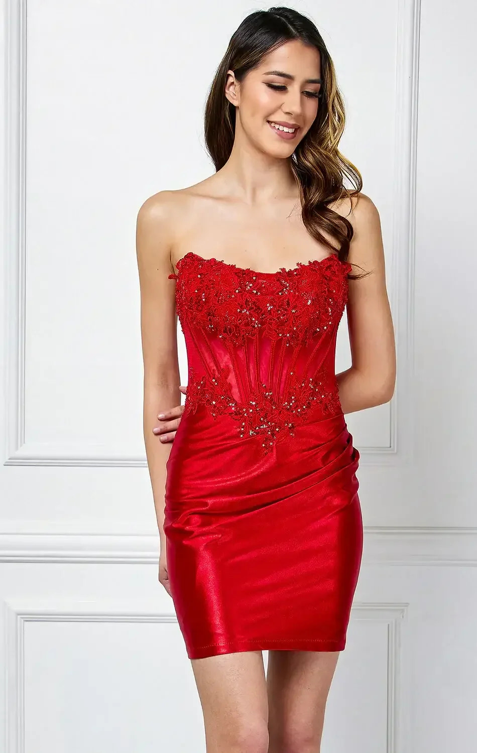 Stormy Mini Dress - Red