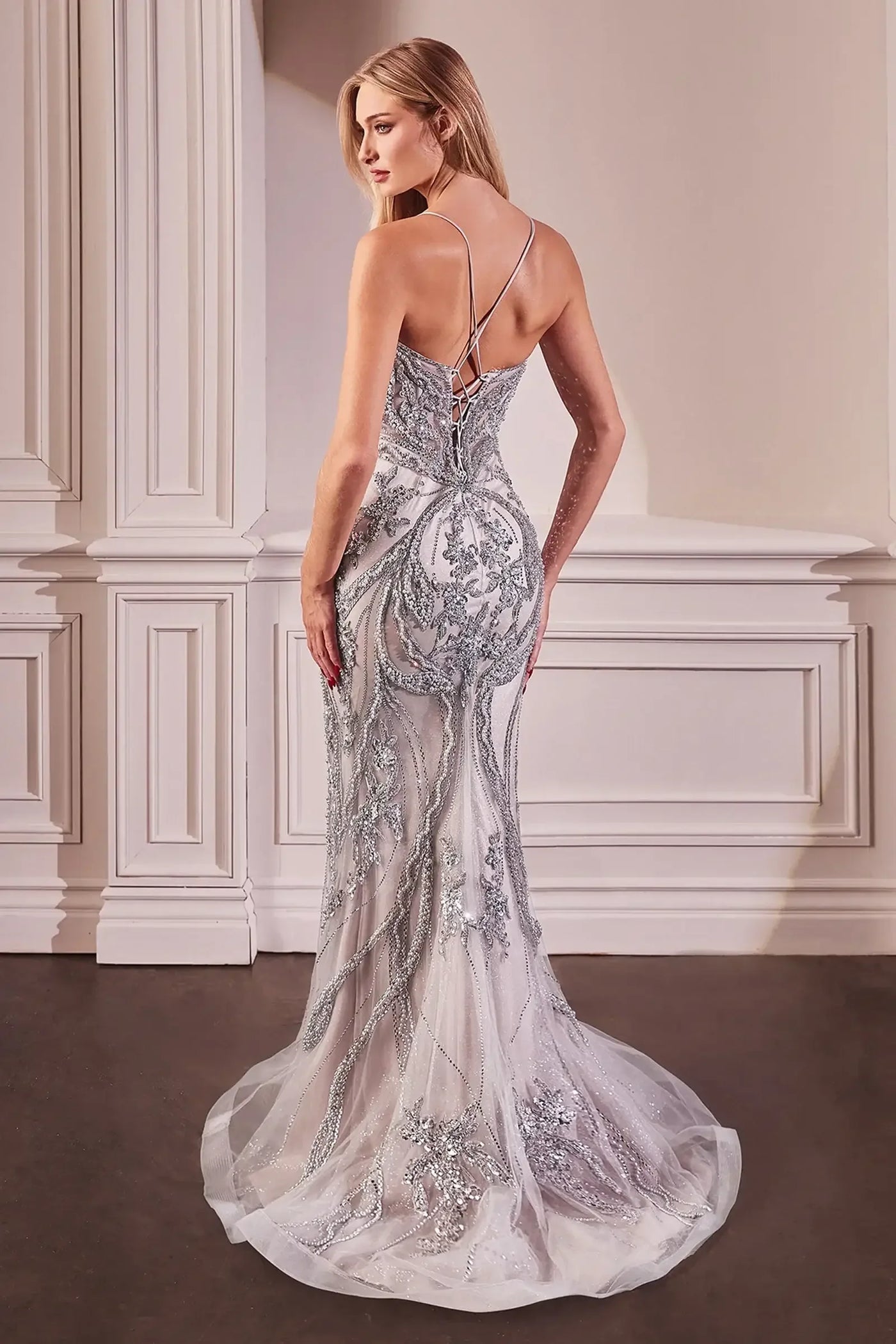Corsica Gown - Pearl Embellished Gown