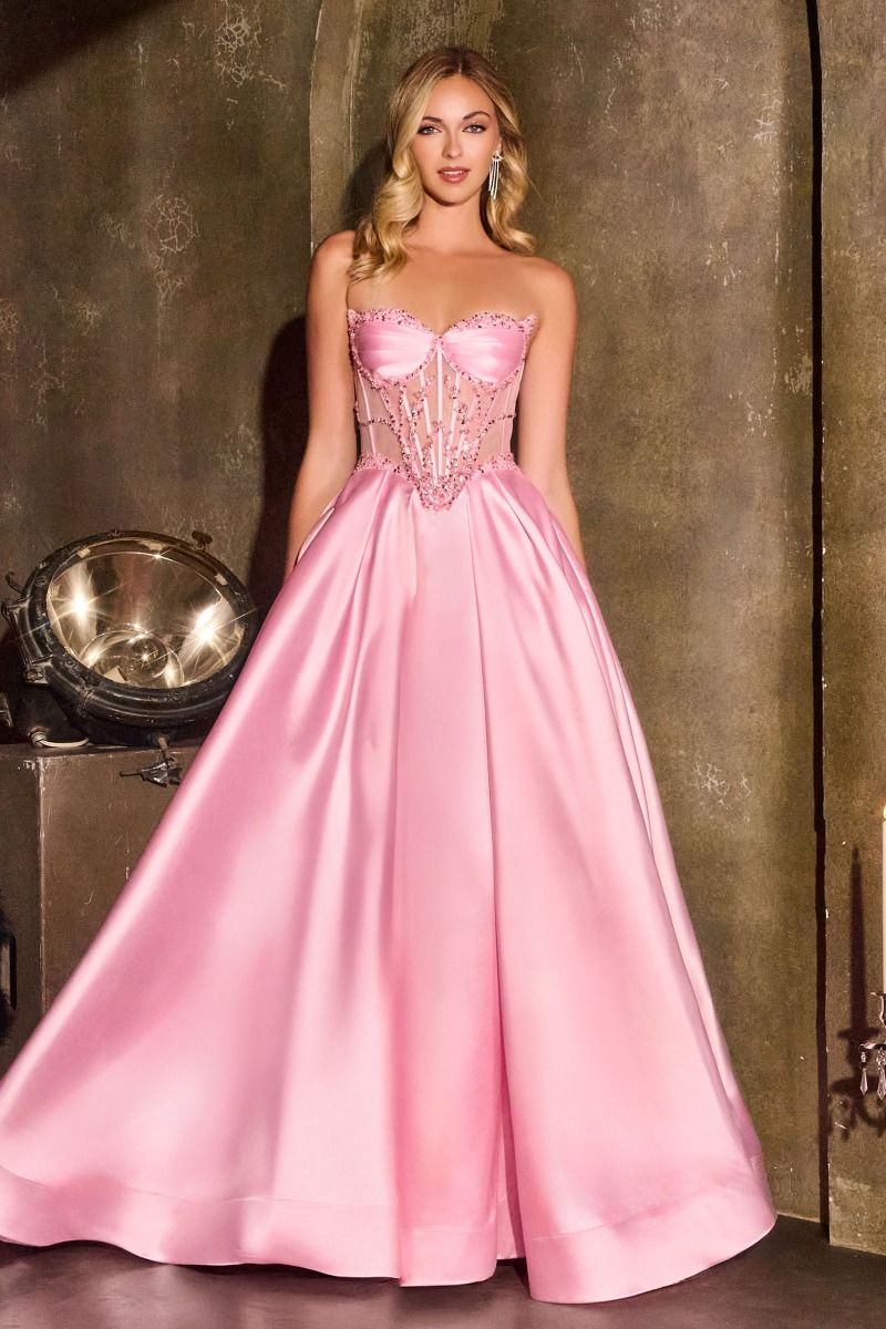 Annika Gown - A-line Corset Dress With Pockets | Lady Black Tie Annika Gown - A-line Corset Dress With Pockets | Lady Black Tie