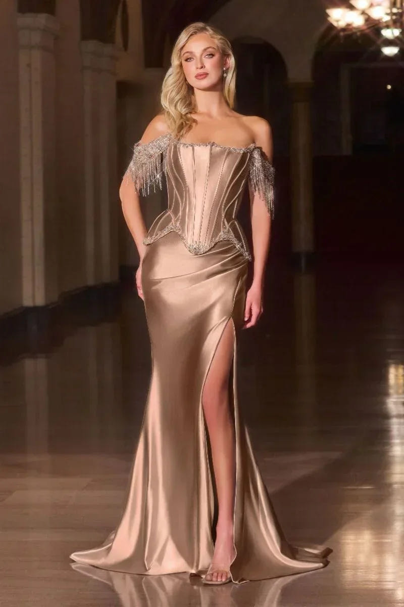 Cordelia Gown - Off Shoulder Corset Gown