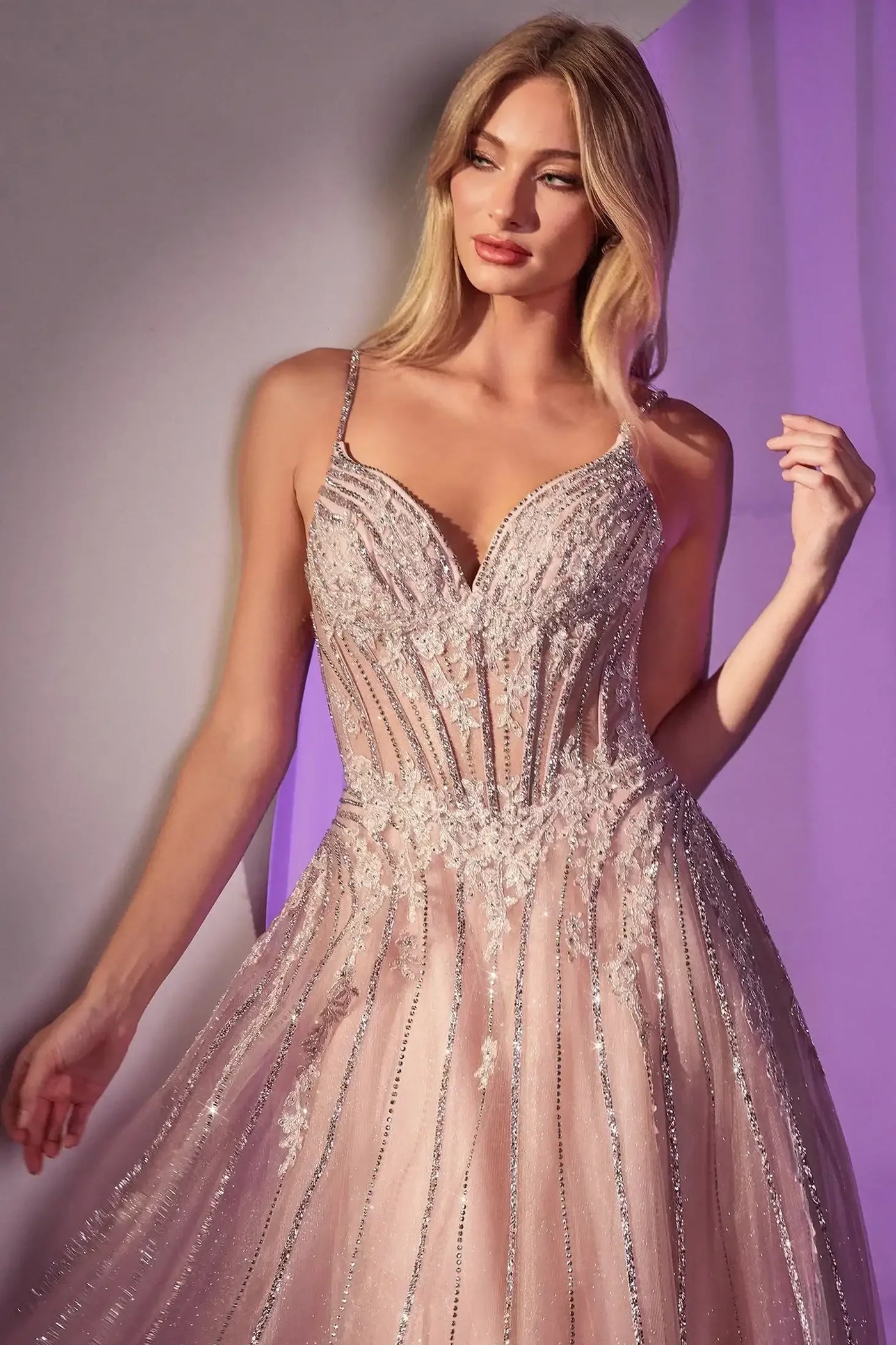 Wynter Gown - Crystal-Embellished A-Line Tulle Dress