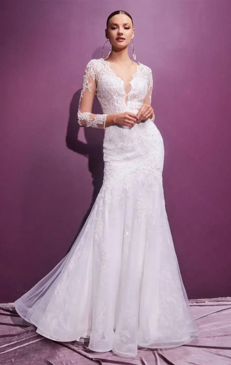 LILIBET GOWN - LAYERED LACE MERMAID BRIDAL GOWN