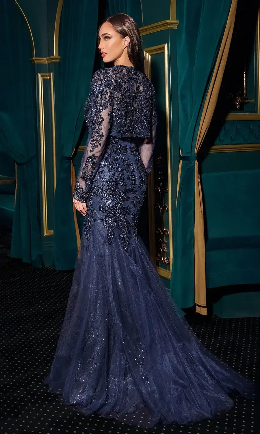 STEPHANIE GOWN - MERMAID EVENING DRESS WITH JACKET