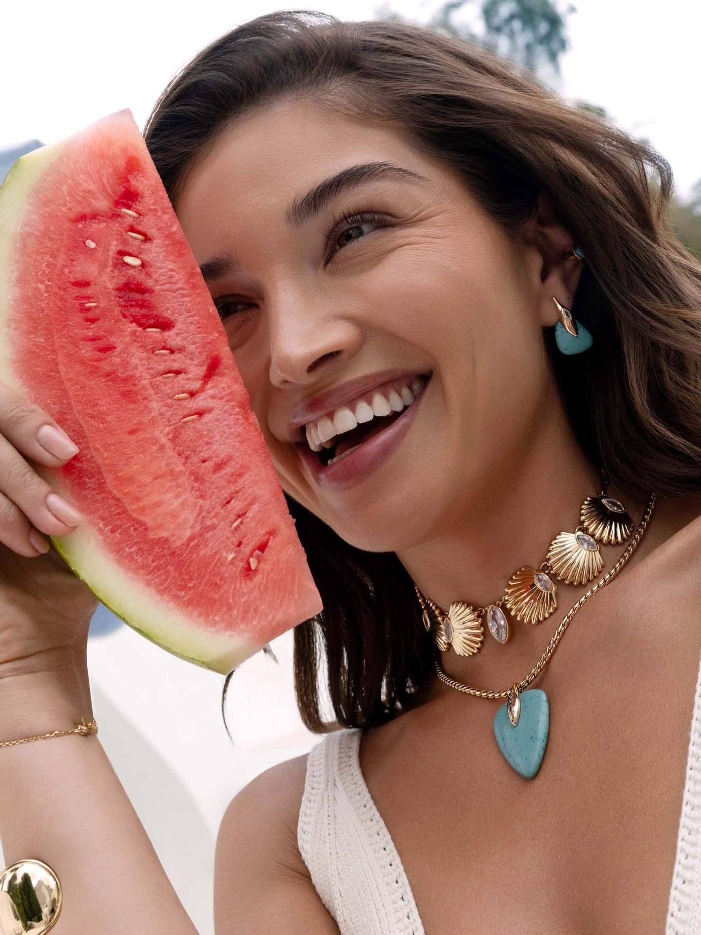 Santorini Shell Choker Necklace