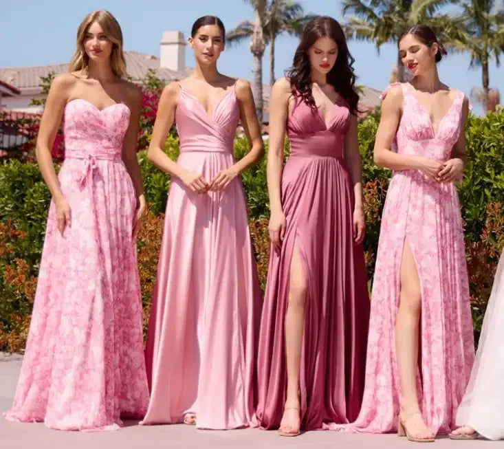 Kinsley Gown - Mauve Rose - Soft Satin A-line Dress