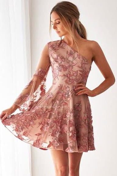 Davina Dress  - Embroidery Rose
