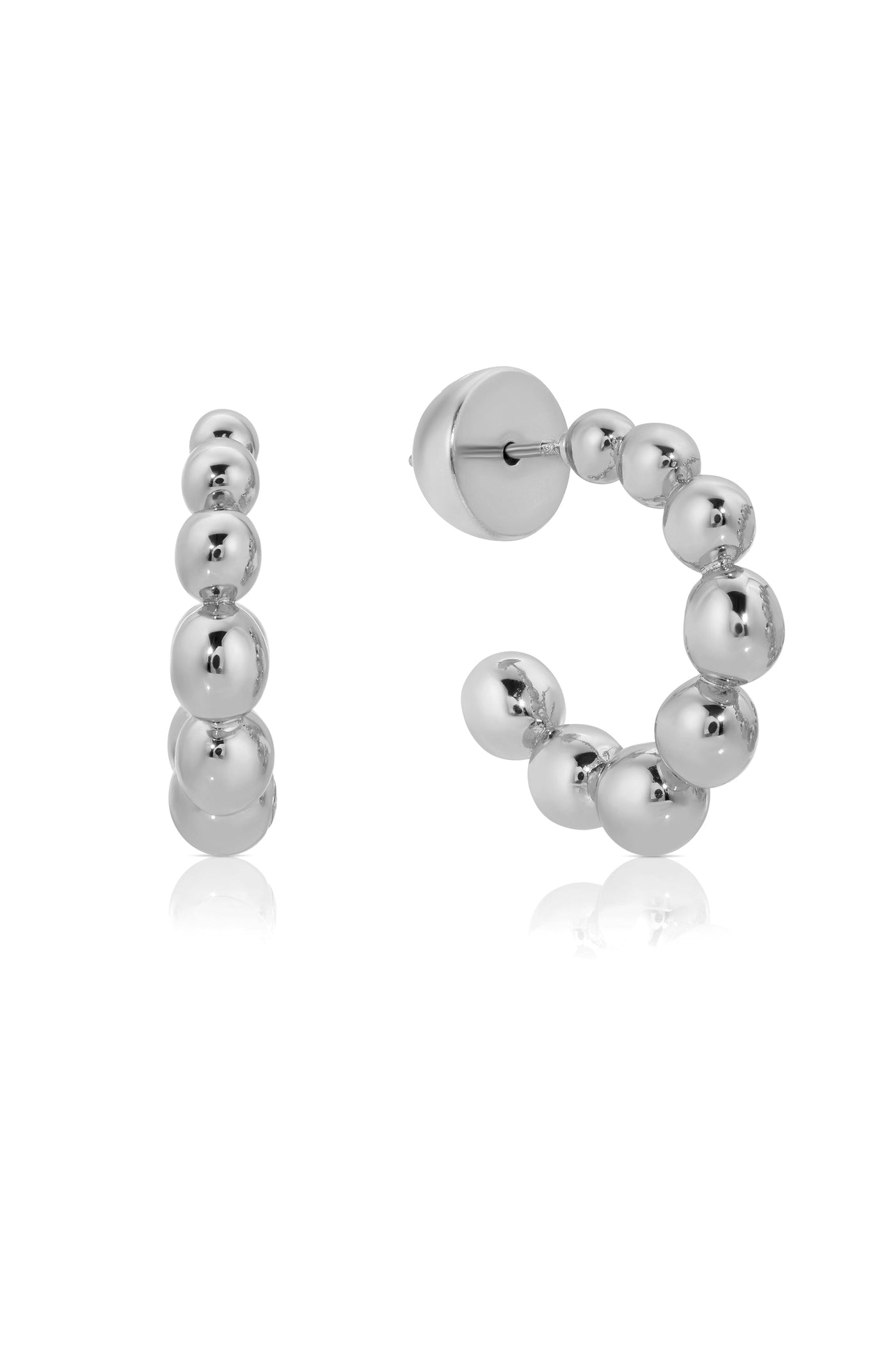 Bubble Huggie Hoop Earrings