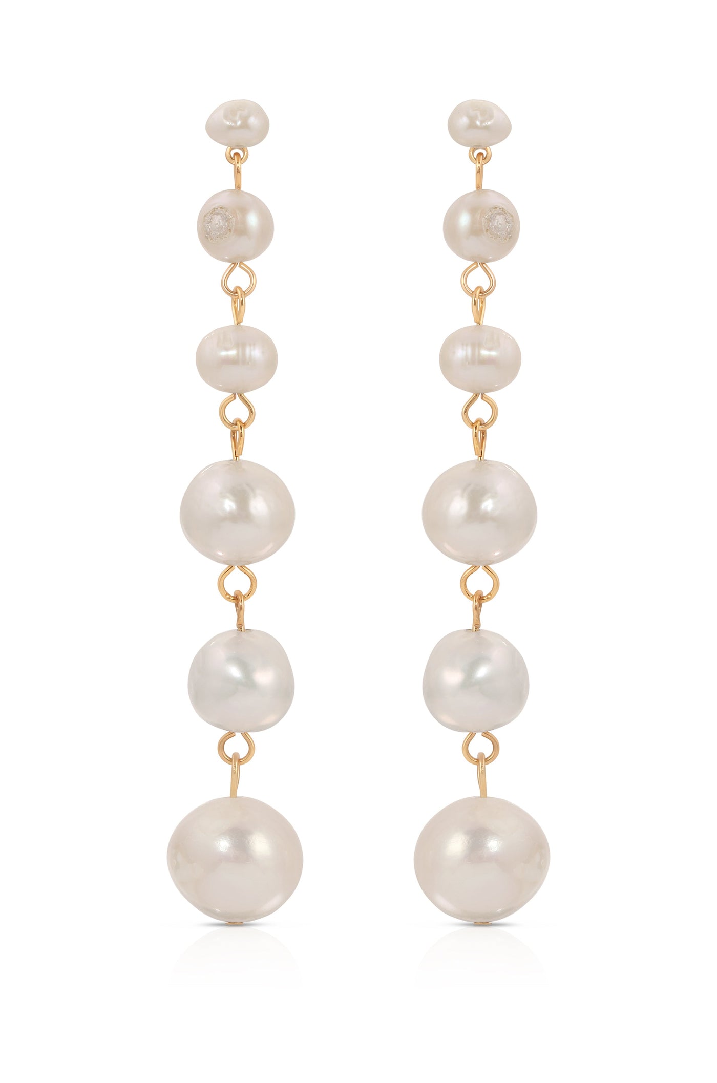 Graduating Freshwater Pearl Earrings