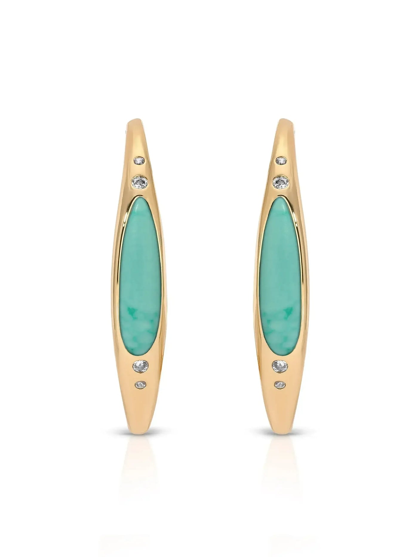Turquoise Solstice Hoops